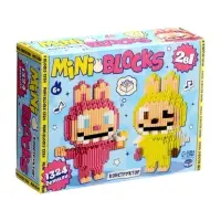 UNICON Конструктор "Mini Blocks", розовый и желтый монстрик UNICON Конструктор "Mini Blocks", розовый и желтый монстрик