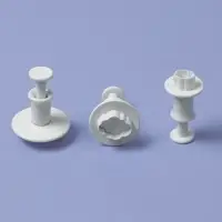 Плунжеры кондитерские &laquo;Облака&raquo;, набор 3 шт., пластик, белые