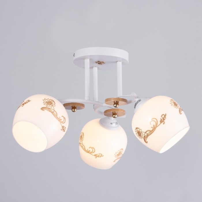 Люстра Люстра "Габриэль" 3х60Вт Е27 Белый 46х46х28см