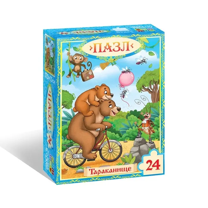 Пазл Пазл "Тараканище", Корней Чуковский, 24 элемента