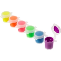 Краски по ткани флуоресцентные 6 цв. в блок-таре, 5 мл 32С 2147-08 набор