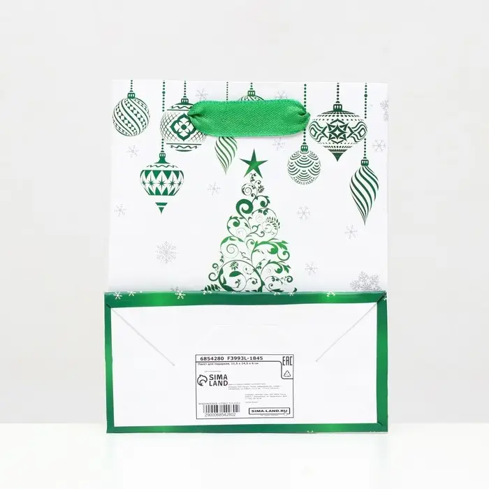 Пакет ламинированный «Новогодняя картина» 11.5×14.5×6 см