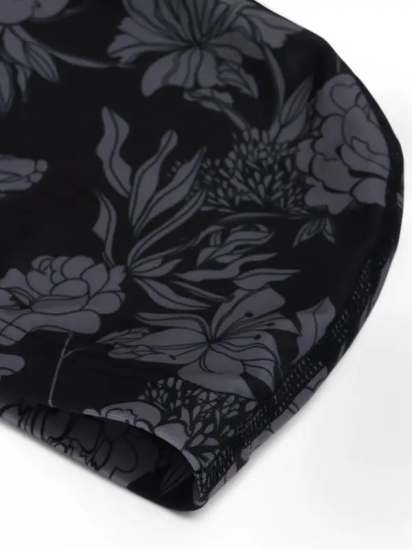 Шапочка для плавания взрослая ONLYTOP Flowers, тканевая, обхват 54-60 см