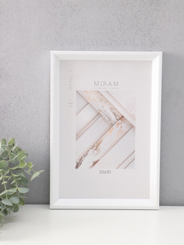Фоторамка пластик "МИРАМ" 20х30 см, белый