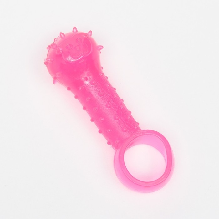 Игрушка-дразнилка Игрушка-дразнилка "Поймай меня!", прозрачная, PP, 9,5 см, персиковая