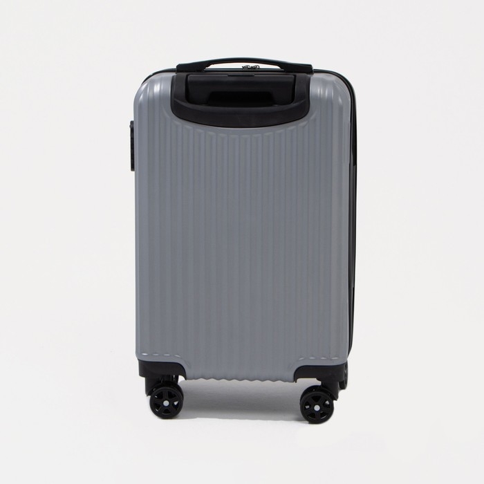 Чемодан малый 43 л (S), отдел на молнии, кодовый замок, цвет серебряный Чемодан малый 43 л (S), отдел на молнии, кодовый замок, цвет серебряный