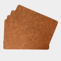 Салфетки сервировочные Magistro, 4 шт., экокожа, 45&times;30 см, коричневые