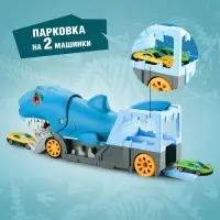 Парковка-автотрек &laquo;Атака монстров. Акула&raquo;, свет, 1 машинка, пусковая установка