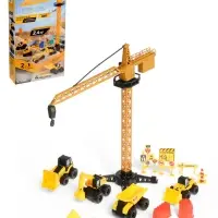 АВТОГРАД Игровой набор "Стройка", стройтехника и кинетический песок АВТОГРАД Игровой набор "Стройка", стройтехника и кинетический песок