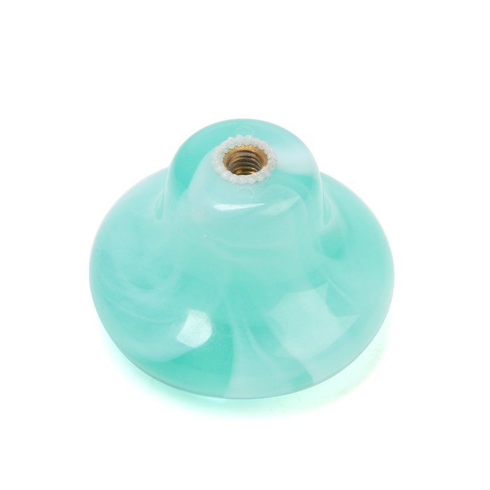 Ручка-кнопка CAPPIO, d=33 мм, акрил, цвет бирюзовый, 8 шт. Ручка-кнопка CAPPIO, d=33 мм, акрил, цвет бирюзовый, 8 шт.