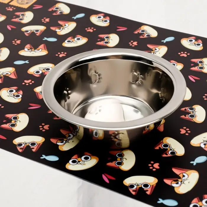 Коврик под миску «Голодные коты», 43х28 см Коврик под миску «Голодные коты», 43х28 см