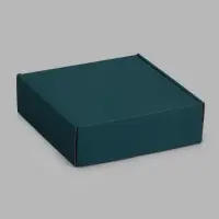 Коробка самосборная, изумрудная, 24 х 24 х 7,5 см