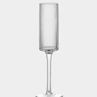 Набор бокалов для шампанского Just for you, 180 мл, 2 шт., 7×24 см, ребристые, стекло, прозрачный Набор бокалов для шампанского Just for you, 180 мл, 2 шт., 7×24 см, ребристые, стекло, прозрачный