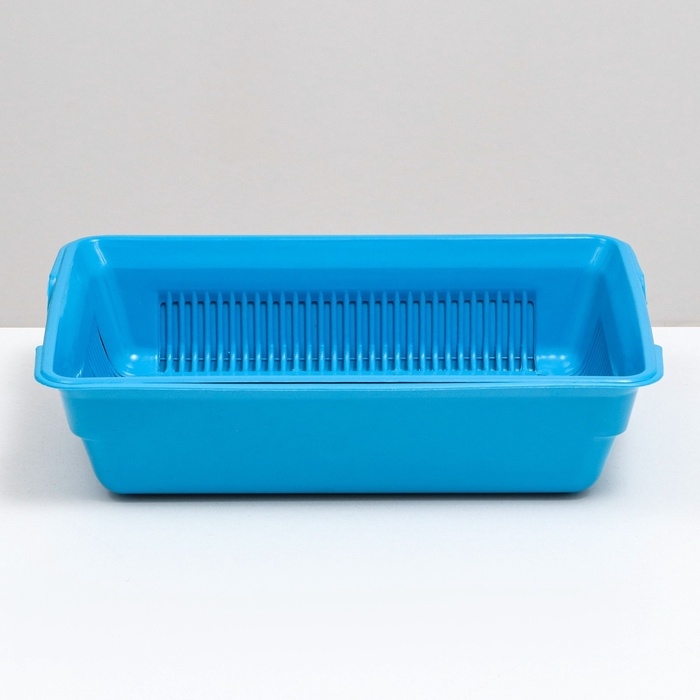 Туалет глубокий с сеткой 36 х 25 х 9 см, голубой Туалет глубокий с сеткой 36 х 25 х 9 см, голубой