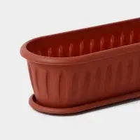 Горшок для кактуса с поддоном &laquo;Фелиция&raquo;, 1.5 л, терракотовый