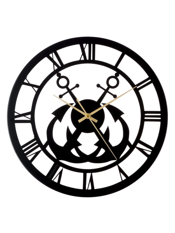 Часы настенные интерьерные «Якорь», плавный ход, d-40 см Часы настенные интерьерные «Якорь», плавный ход, d-40 см
