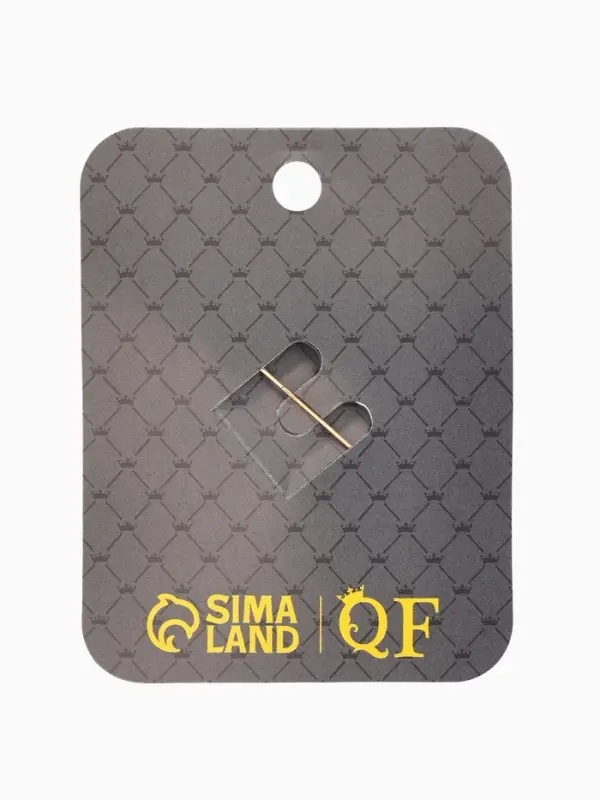 Брошь &laquo;Клевер&raquo;, бело-зелёная в золоте