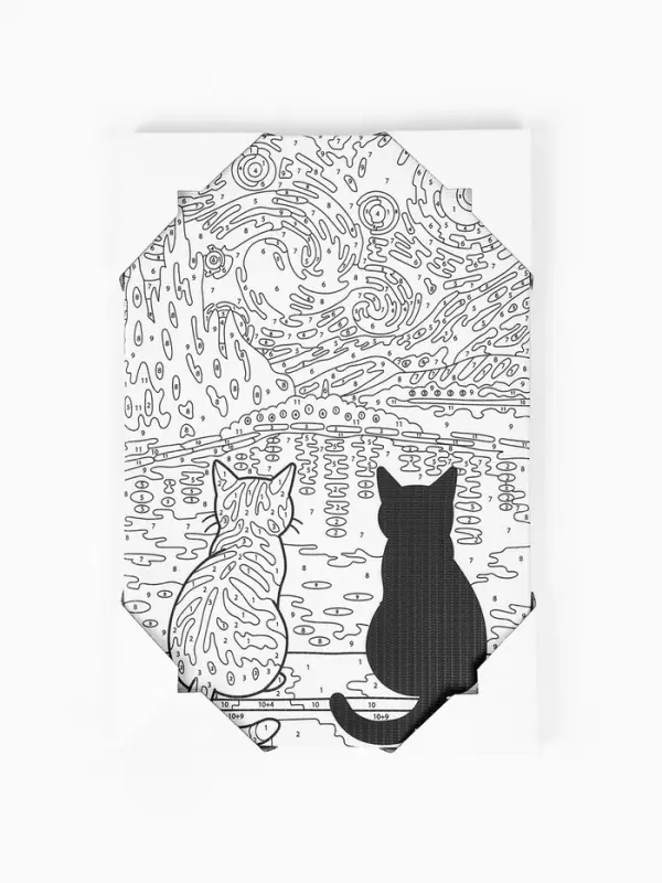 Картина по номерам &laquo;Два кота&raquo;, 20&times;30 см