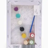 Картина по номерам для детей &laquo;Минни Маус в красном платье&raquo; 15&times;21 см