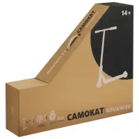 Самокат трюковой GRAFFITI Advanced 24, колёса PU 100 мм, SCS компрессия, ABEC 9 Chrome, чёрный