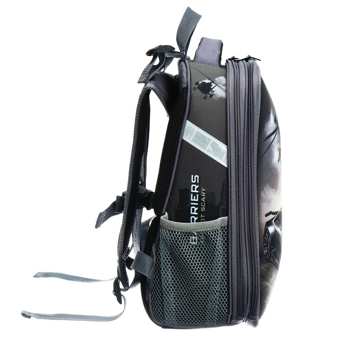 Рюкзак каркасный школьный 38 х 30 х 16 см, эргономичная спинка, Stavia Рюкзак каркасный школьный 38 х 30 х 16 см, эргономичная спинка, Stavia "Авто", коричневый