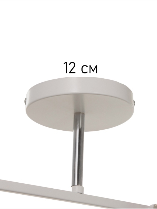 Люстра Люстра "Айрис" 2хЕ27 40Вт бело-хромовый 45х26х27 см BayerLux