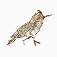 Брошь &laquo;Птица&raquo; синица, цветная в золоте