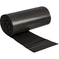 Мешки для мусора ПВД 60л 35мкм 20шт/рул черн 60x70см с ручками Luscan