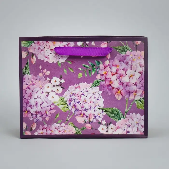 Пакет подарочный крафтовый, упаковка, «Самой лучшей», MS 23 х 18 х 10 см