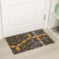 Коврик придверный Доляна &laquo;Бурлеск&raquo;, грязезащитный, вырезной, 45&times;75 см