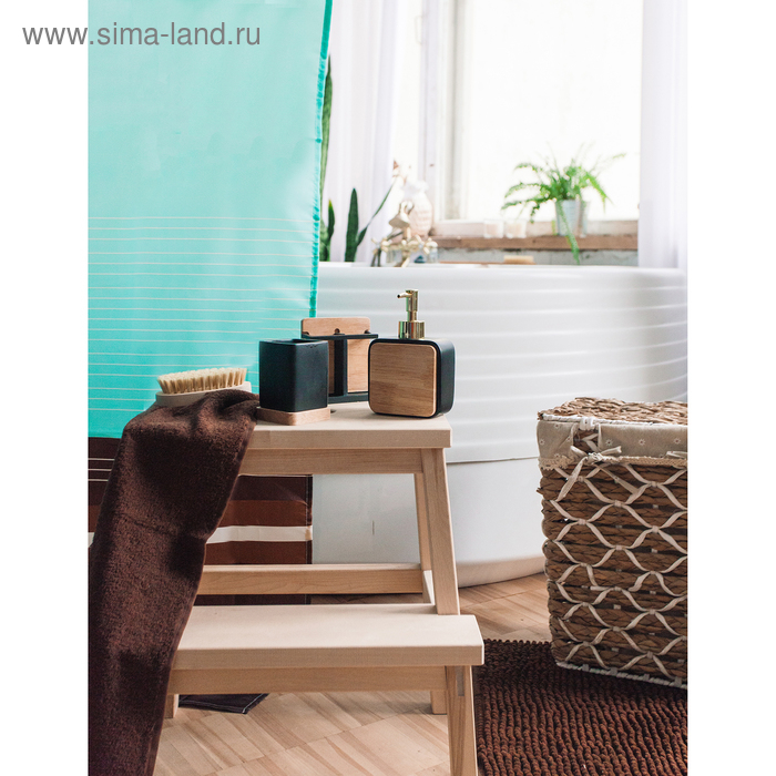 Набор аксессуаров для ванной комнаты «Агат», 4 предмета (дозатор, мыльница, 2 стакана), цвет чёрный Набор аксессуаров для ванной комнаты «Агат», 4 предмета (дозатор, мыльница, 2 стакана), цвет чёрный