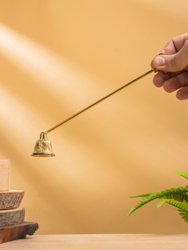 Гаситель для свечей «Колокольчик», латунь, 25 см Гаситель для свечей «Колокольчик», латунь, 25 см