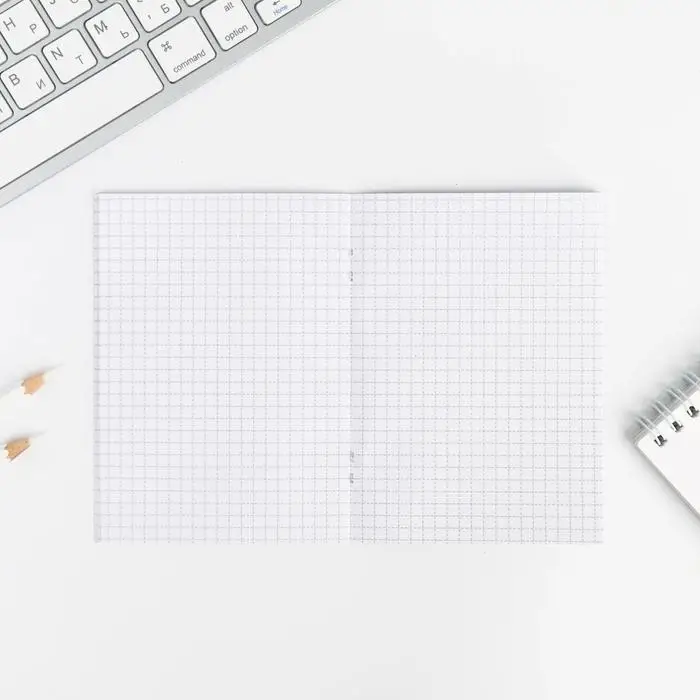 Блокнот А6, 32 л на скрепке, в клетку &laquo;Мечтай авокадо&raquo;