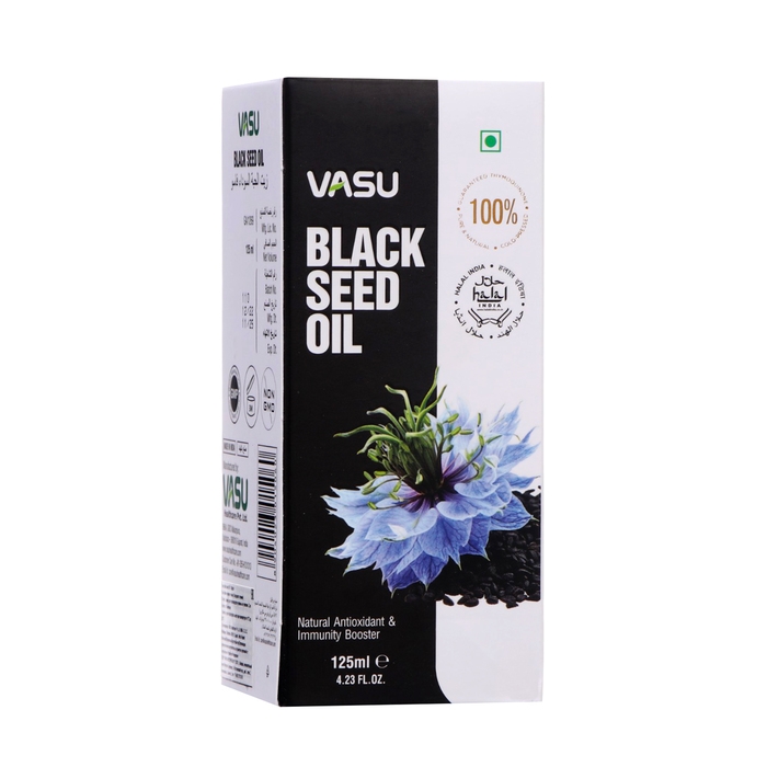 Масло чёрного тмина Васу, холодного отжима, 125 мл