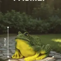 Садовая фигура из полистоуна &laquo;Лягушка&raquo;, 18&times;15&times;23 см