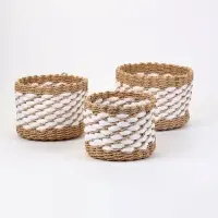 Корзины для хранения Craftel, набор 3 шт.: 15&times;13, 18&times;14, 21&times;15 см, ручной работы