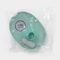 Мыльница со сливом для воды Доляна, на присоске, 12.5&times;9&times;10 см, бирюзовая