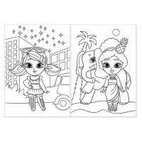 Раскраска для девочек &laquo;Модные куколки&raquo;, А4