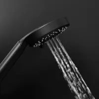 Лейка для душа ZEIN Z3212, 3 режима, средняя, пластик, чёрная