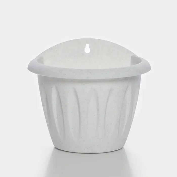 Кашпо настенное для цветов &laquo;Фелиция&raquo;, 1 л, d=16 см, мраморное