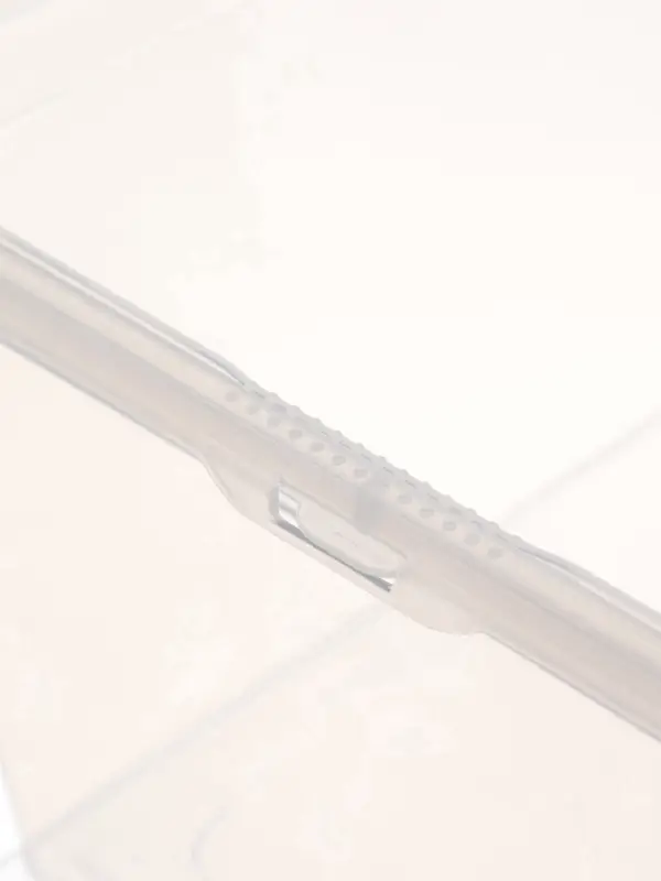 Ящик пластиковый для хранения, с крышкой, объём &mdash; 10 л, прозрачно-матовый