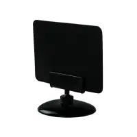 Ценникодержатель на круглой подставке, пластик, 5&times;5&times;3.5 см, чёрный