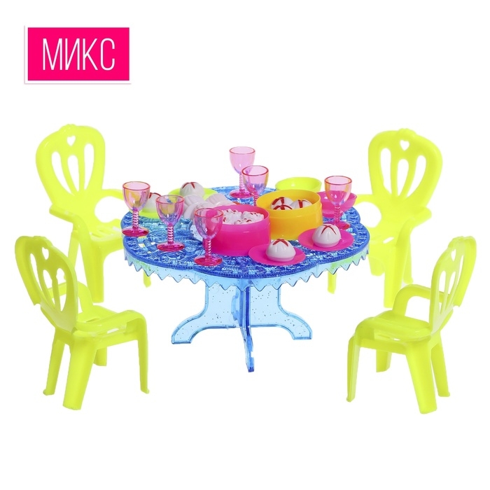 Набор мебели «Радость» с аксессуарами, МИКС Набор мебели «Радость» с аксессуарами, МИКС