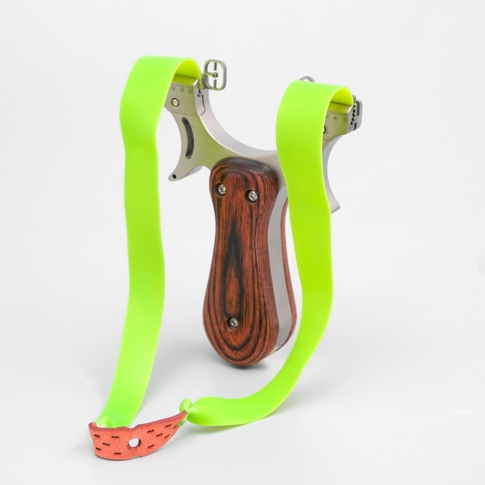 Рогатка металлическая с прицелом, деревянная рукоять, микс Рогатка металлическая с прицелом, деревянная рукоять, микс