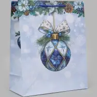 Пакет подарочный &laquo;Зимнее украшение&raquo;, 26&times;12&times;32 см
