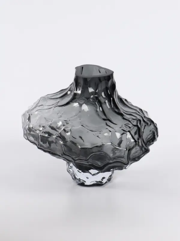 Ваза &laquo;Джино&raquo;, 16&times;19 см, стекло. чёрная