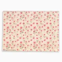 Бумага упаковочная крафт &laquo;Розовые цветы&raquo;, 50&times;70 см