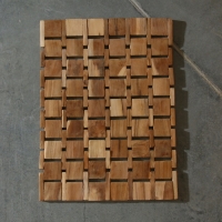 Коврик из тикового дерева, 40х30х0,7 см