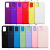 Чехол Samsung A02S Silicone Cover (с лого)