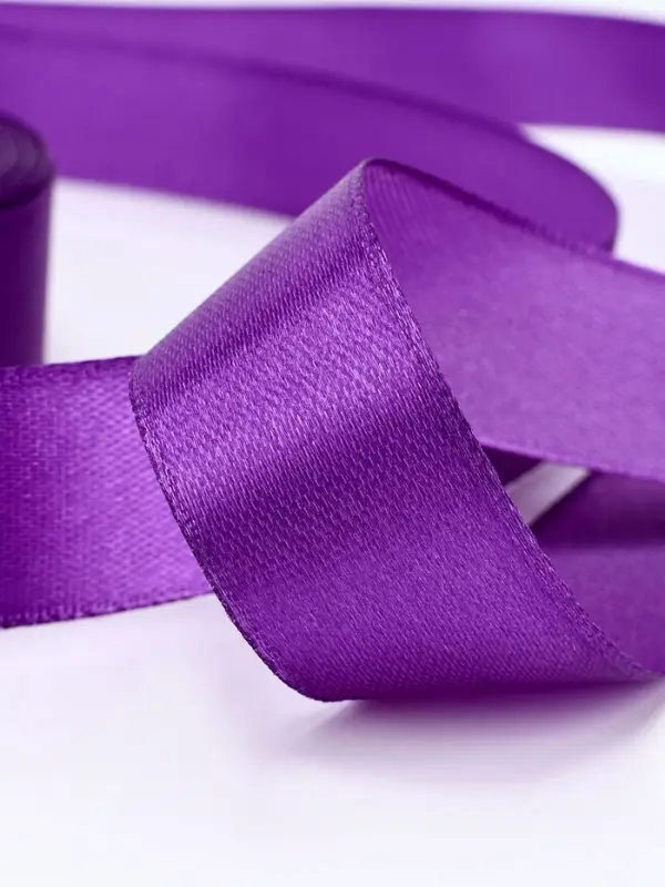 Лента атласная, 20 мм, 23&plusmn;1 м, фиолетовая №34